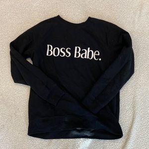 Bossbabe sweatshirt from brunette the label